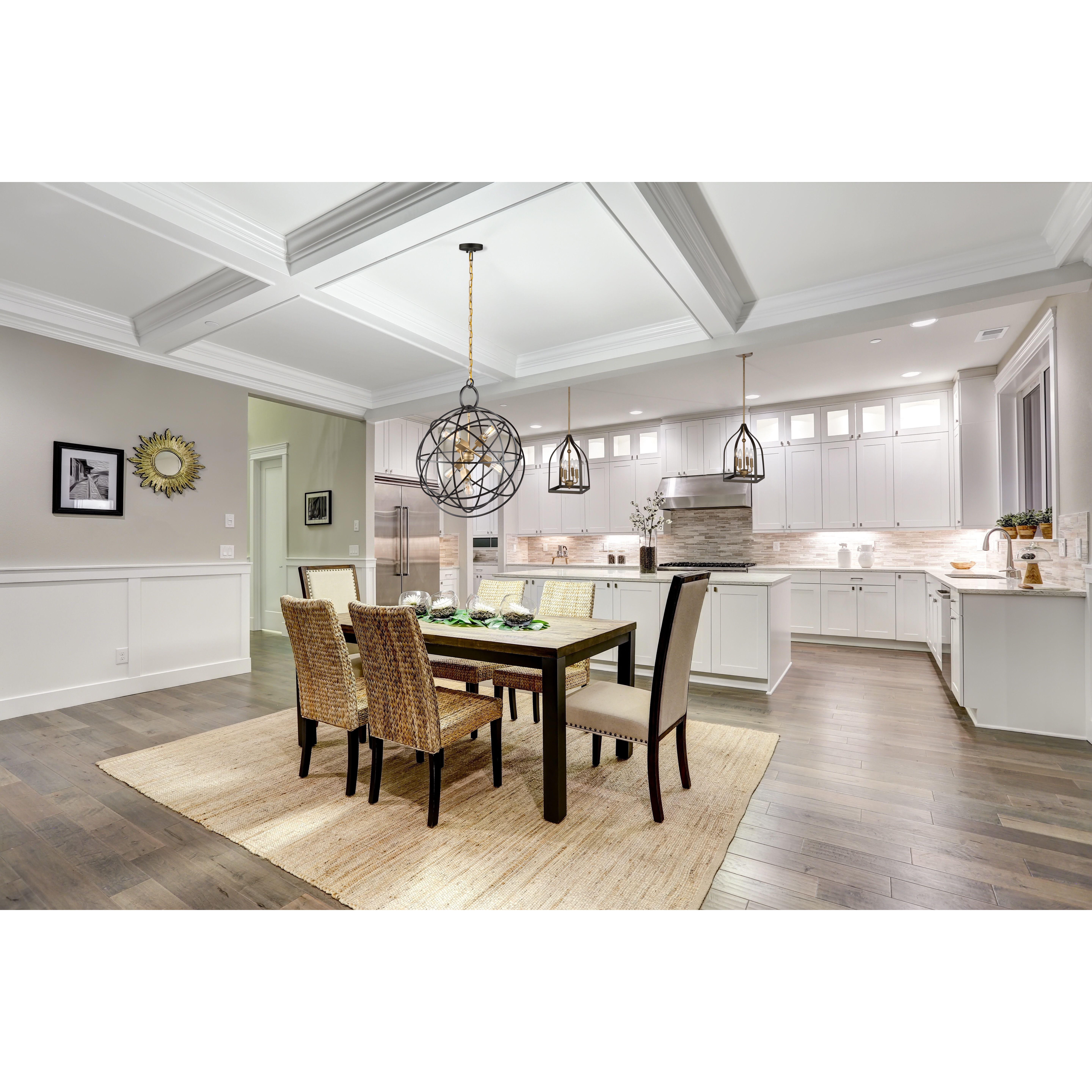 Orbit 6 Light 24 inch Oil Rubbed Bronze Chandelier Ceiling Light